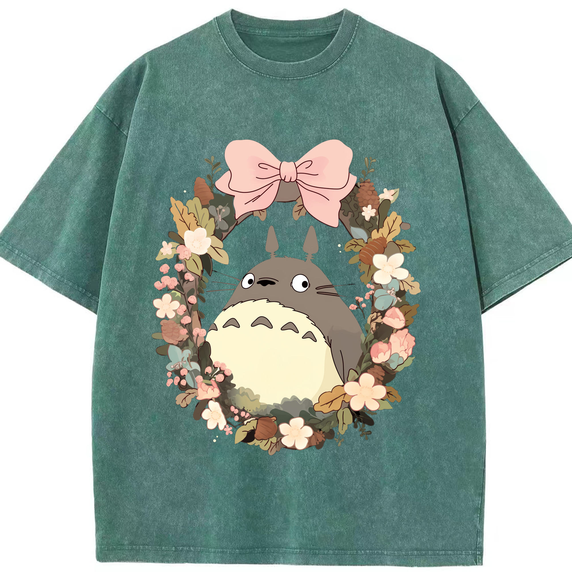 （画像用） となりのトトロ 草壁メイ 草壁サツキ My Neighbor Totoro Satsuki Kusakabe Mei Kusakabe 綿100% ヴィンテージ風 半袖Tシャツ（フロントプリント）